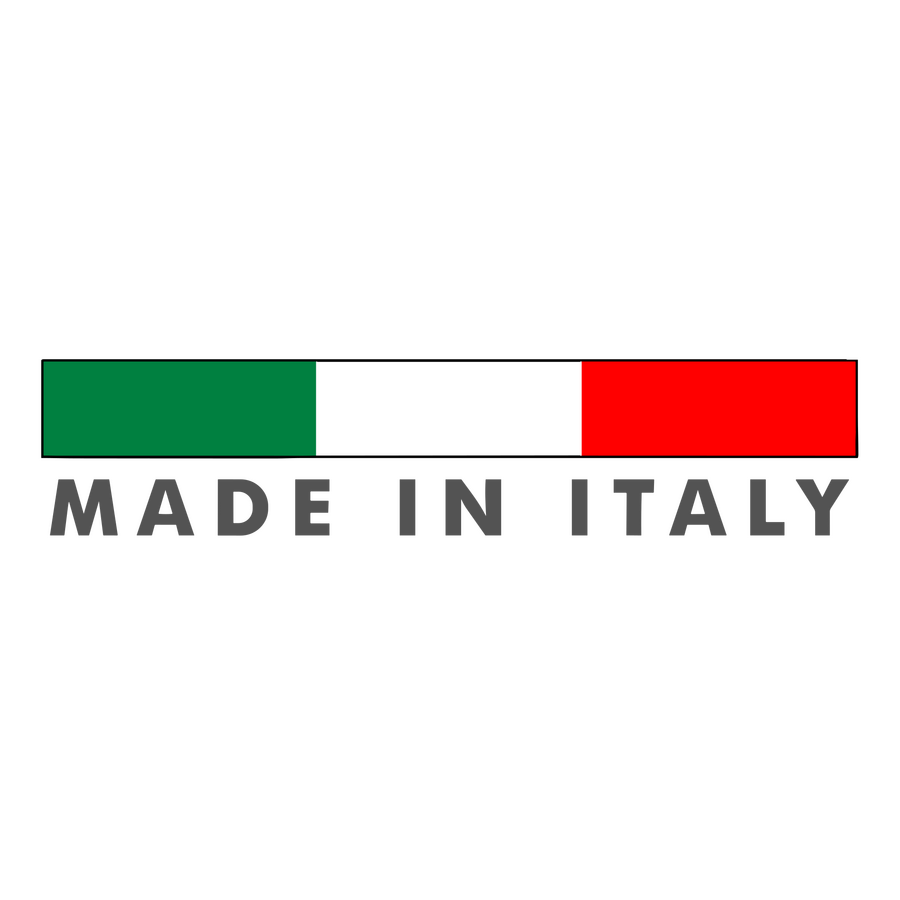 Logo made in italy Possiamo fregiarci del logo ufficiale made in italy perchè tutte le fasi dell'attività (progettazione, produzione e confezionamento) sono svolte in Italia.